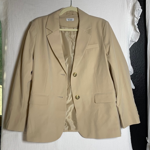 Miss Selfridge petites tan blazer jacket sz 8 (M) - Picture 2 of 9